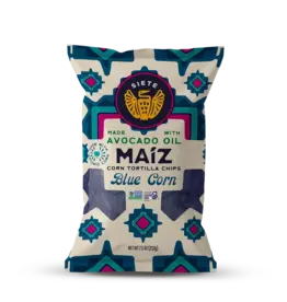 Siete Foods Siete Maíz Dairy Free Mexican Street Corn Tortilla Chips - Blue Corn