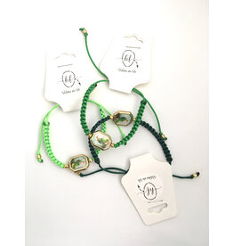 St. Jude Knotted Green Bracelet