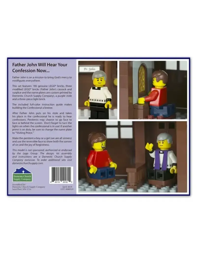 Domestic Church Supply Company Father John Hears Confession Lego Set