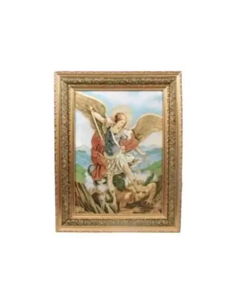 Oremus Mercy St. Michael the Archangel Padded Framed Image