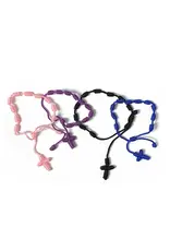 Oremus Mercy Knotted Rosary Decade Bracelet - Assorted Colors