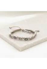 My Saint My Hero Protection - Archangel Michael Bracelet Tan/Silver