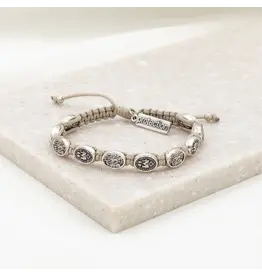 My Saint My Hero Protection - Archangel Michael Bracelet Tan/Silver