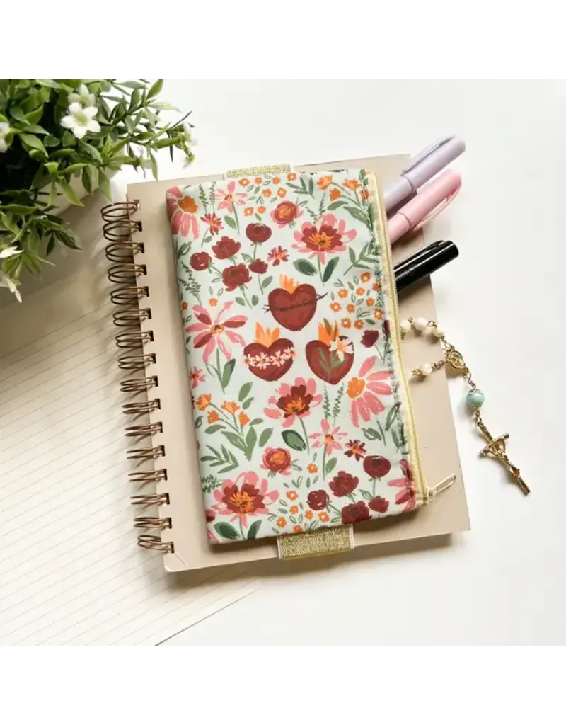 The Little Rose Shop Holy Family Hearts Catholic Bible/Planner Pouch