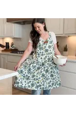 The Little Rose Shop Blue Floral Catholic Christian Bible Scripture Apron