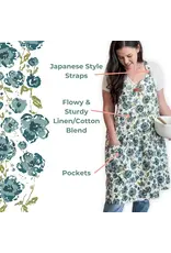 The Little Rose Shop Blue Floral Catholic Christian Bible Scripture Apron
