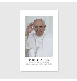 The Printery House Pope Francis Memorial - Prayer Card