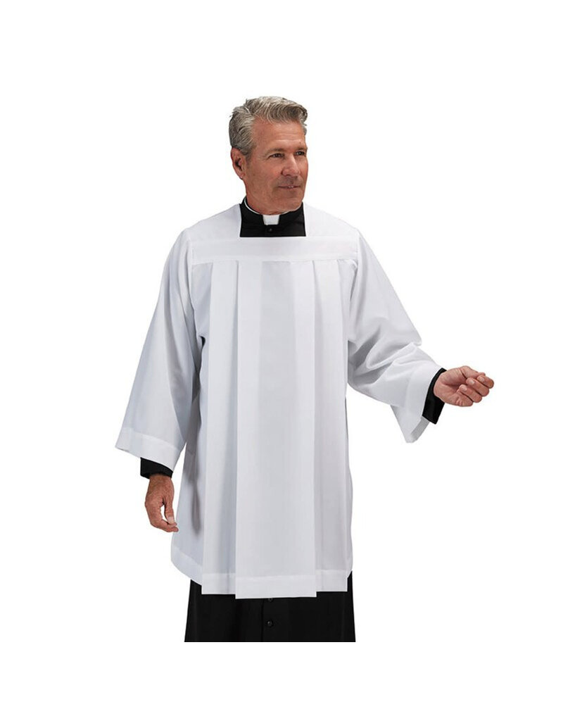 RJ Toomey Plain Box Pleated Surplice - Large