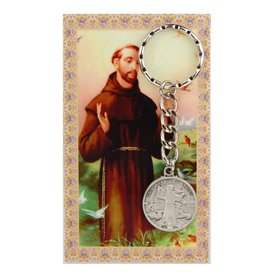 McVan St. Francis Key Ring with Prayer Card