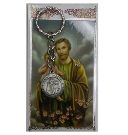 McVan St. Joseph Key Ring with Prayer Card