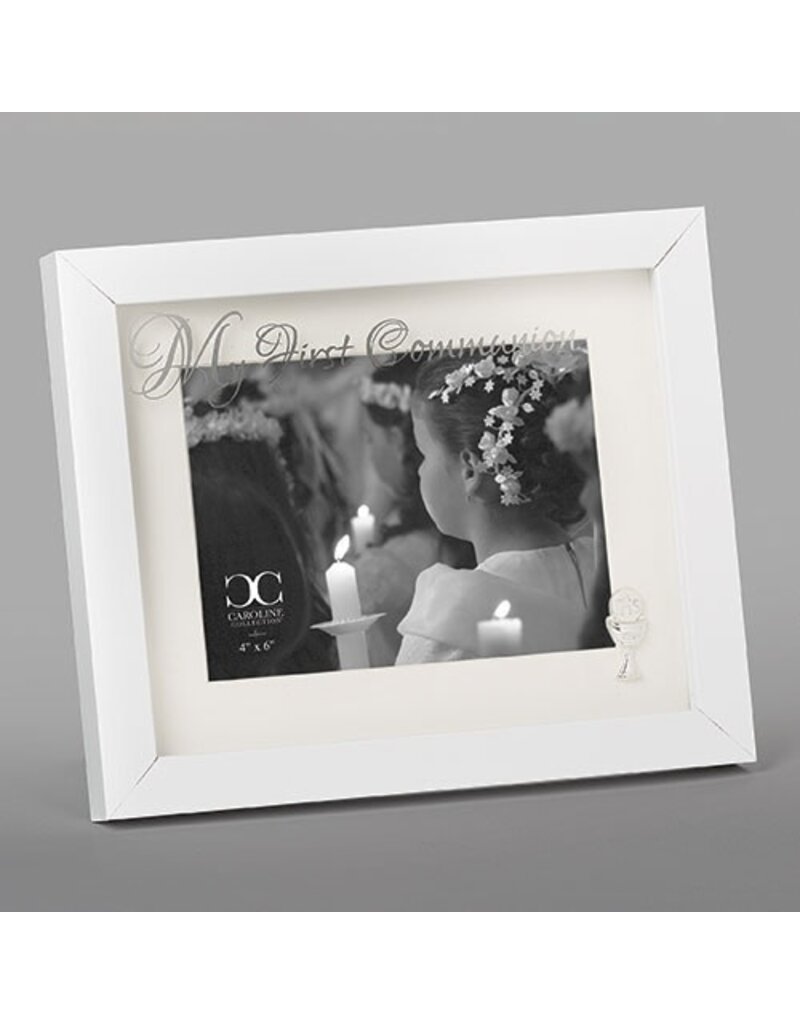 Roman, Inc Frame-First Communion-White (8")