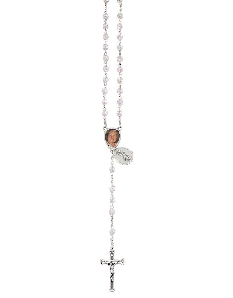 McVan In Loving Memory Crystal AB Rosary