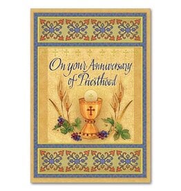 Altar + Home On Your Anniversary of Priesthood Ordination Anniversary Card