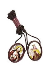 Religious Art Inc Oval Wooden Scapular (Brazillian scapular)