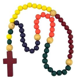 Religious Art Inc Child's Large Wooden Bead Rosary