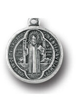 Lumen Mundi 3/4" Small Round Saint Benedict Medal