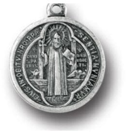 Lumen Mundi 3/4" Small Round Saint Benedict Medal
