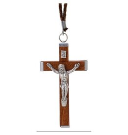 Religious Art Inc Wood Crucifix on 30" cord