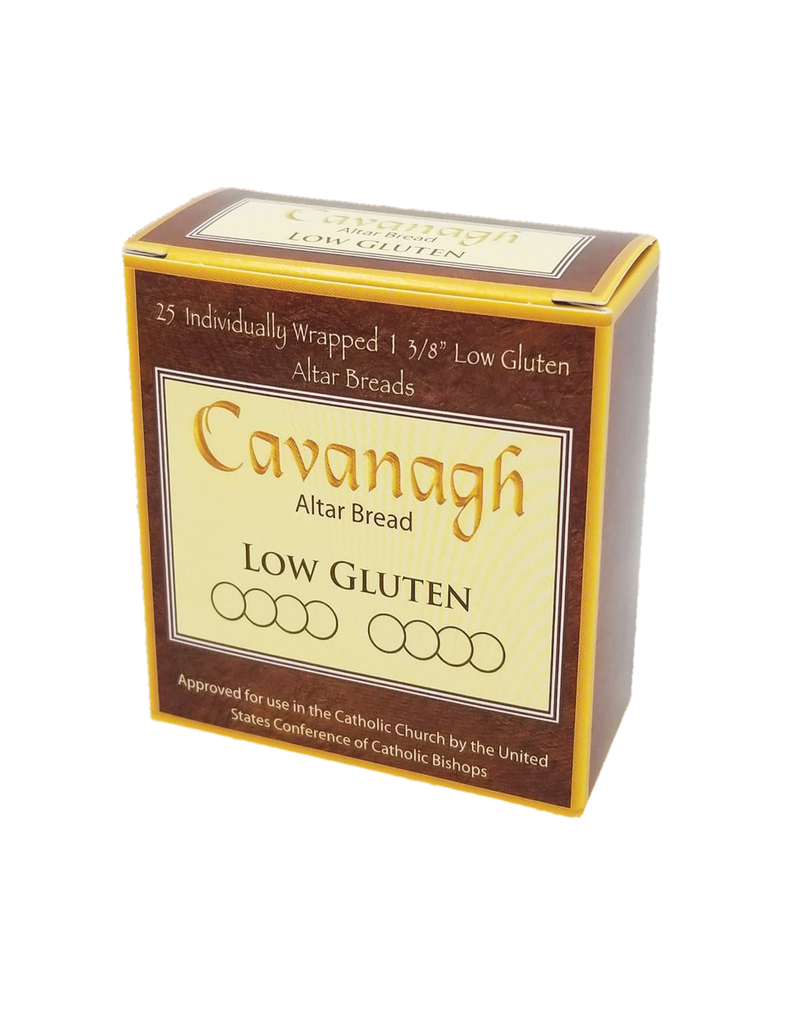 Cavanagh Low Gluten Altar Bread 1 3/8" (35mm) - Box of 25 Individually Wrapped Hosts