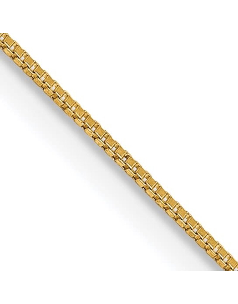 14k Yellow Gold 0.5mm Box Chain