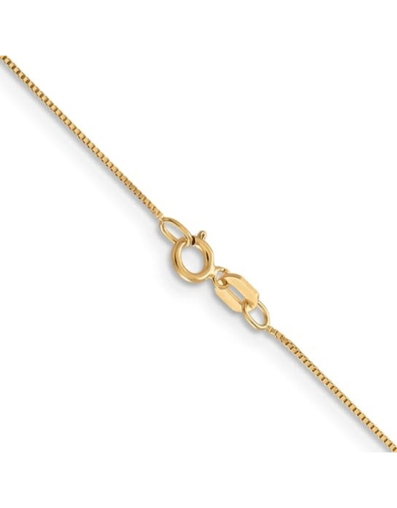 14k Yellow Gold 0.5mm Box Chain
