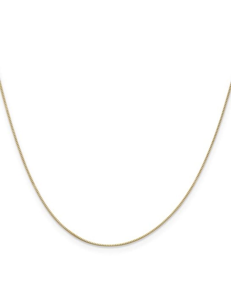 14k Yellow Gold 0.5mm Box Chain