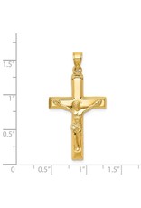 14k Polished Crucifix Pendant