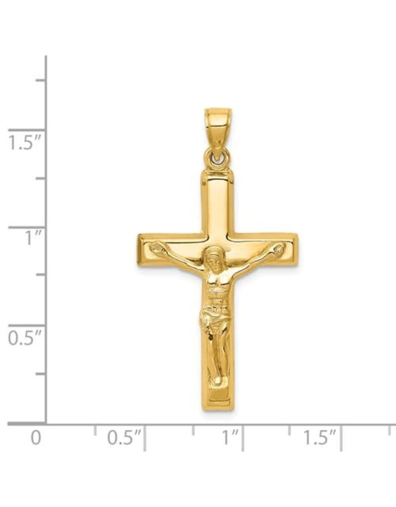 14k Polished Crucifix Pendant