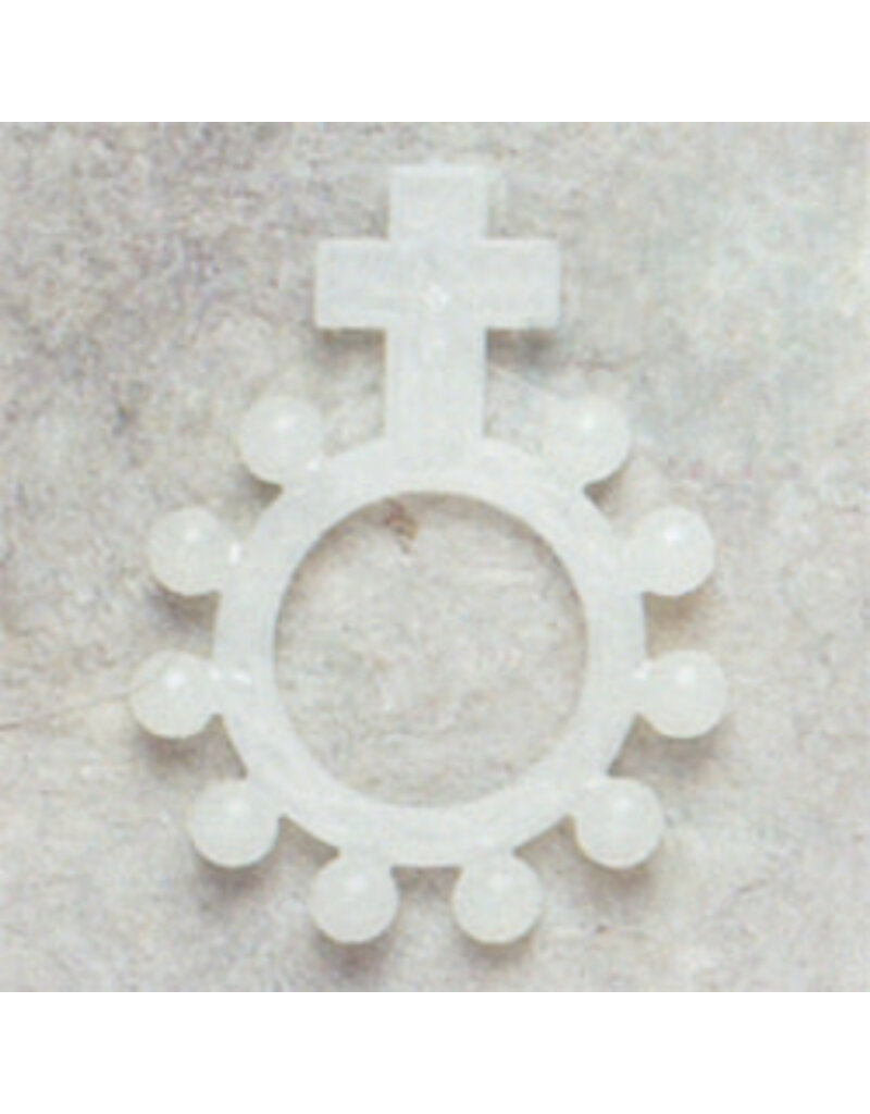 Devon Trading Company Luminous Plastic Rosary Ring