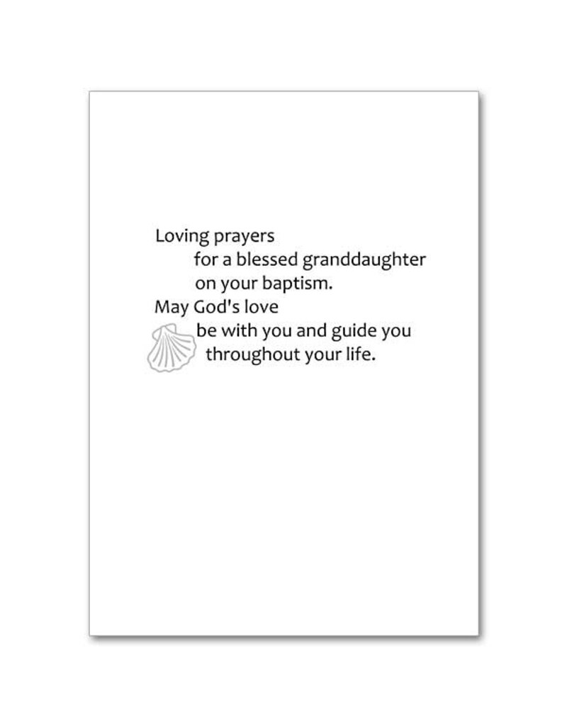 The Printery House Baptism Card Granddaughter