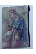 Oremus Mercy Mystic Rose Small Rosary Pouch