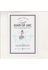 My Saint My Hero St. Joan of Arc Charm - small, silver