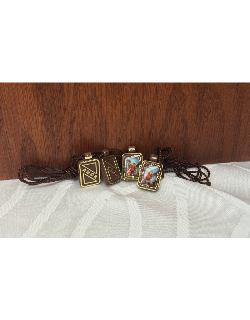 Religious Art Inc St. Michael Scapular (Amor Paz)