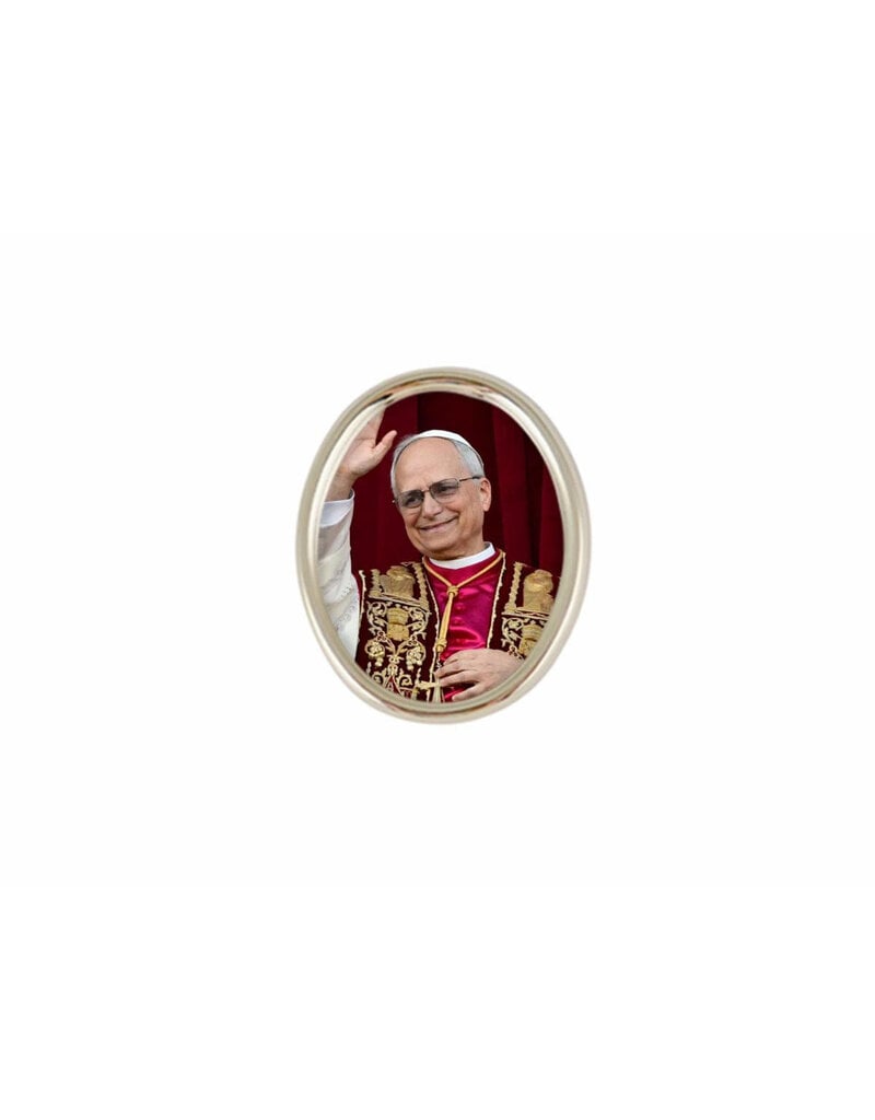 Wallace Brothers Manufacturing Pope Leo XIV Oval Pin