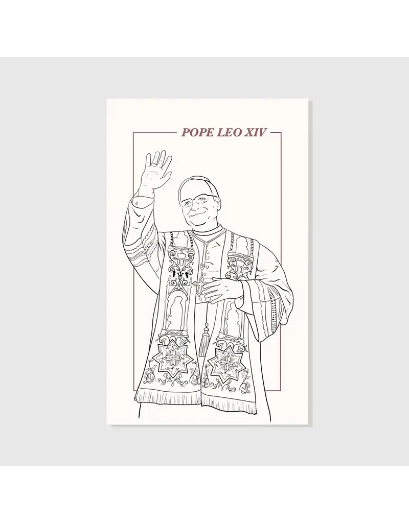 The Printery House Pope Leo XIV - Prayer Card