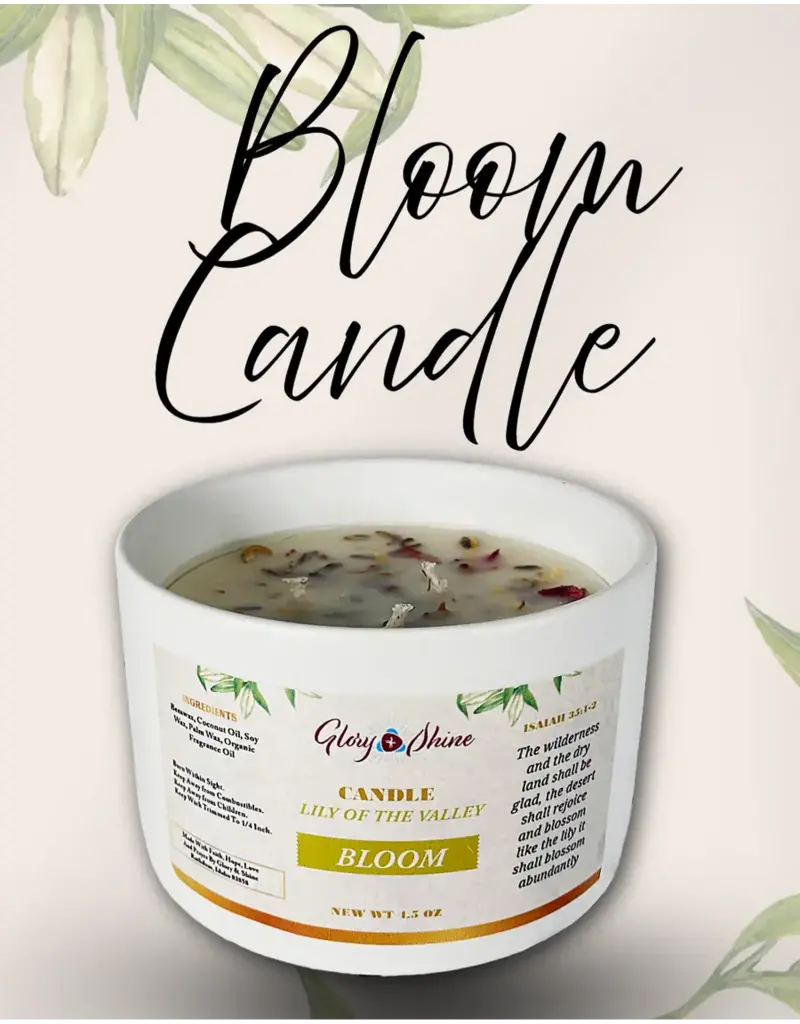 Glory and Shine Glory and Shine Bloom Seasonal Scent- Bloom Candle 4.5 oz