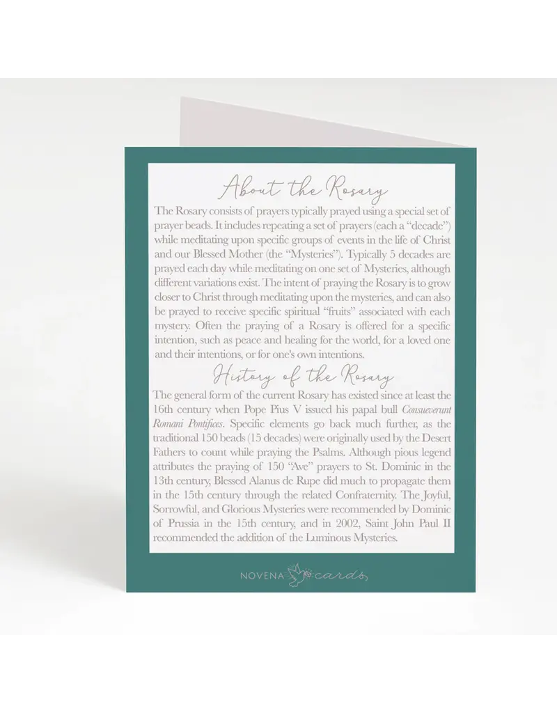 Rosary Card | Wooden Rosary Cross | Thank You | Priest