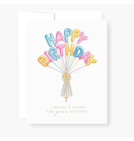 Rosary Card | Colorful Birthday Balloons | Birthday