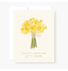 Rosary Card | Daffodils| Get Well