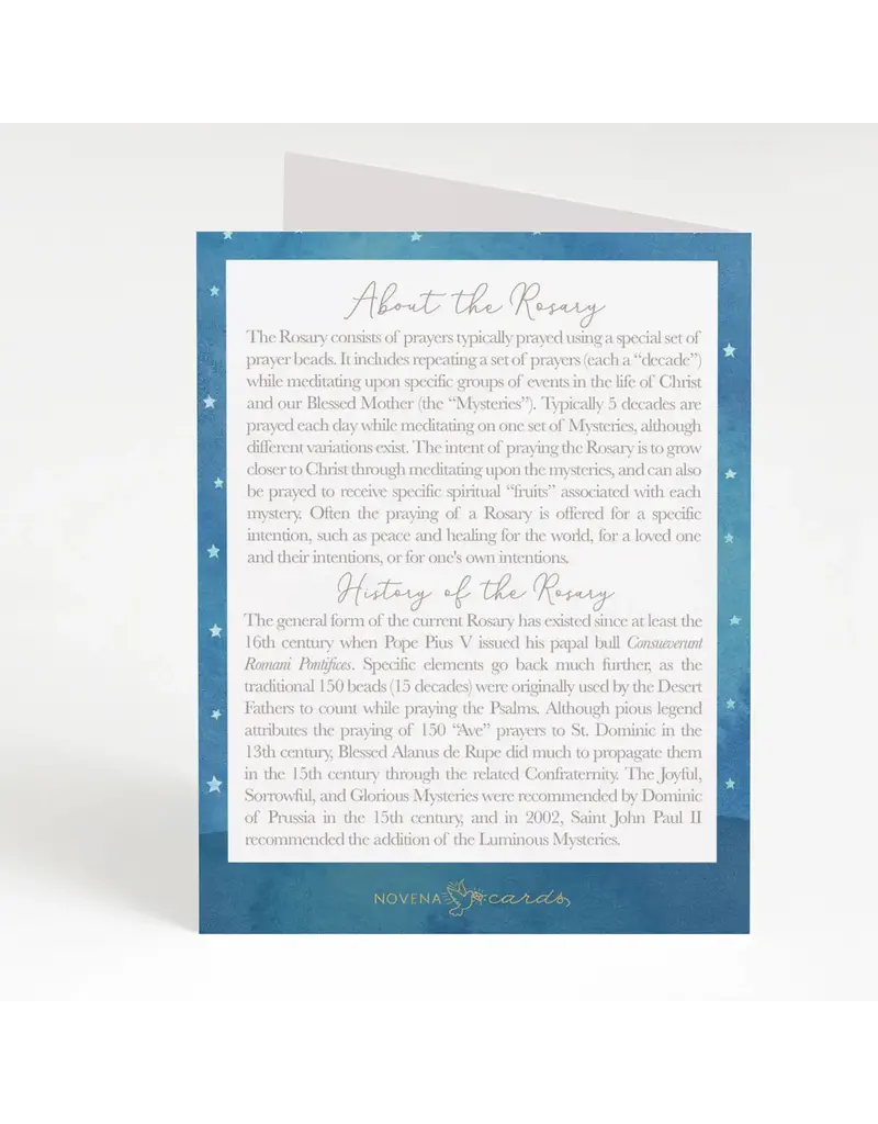 Rosary Card | Christmas Manger