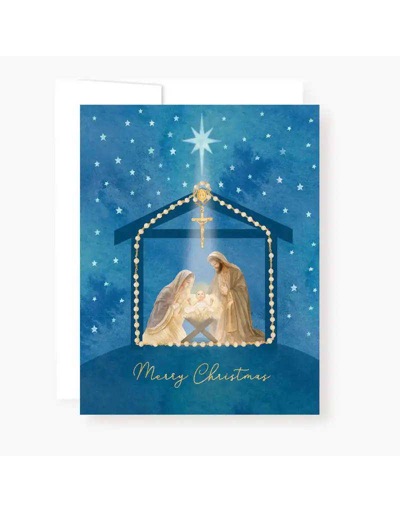 Rosary Card | Christmas Manger