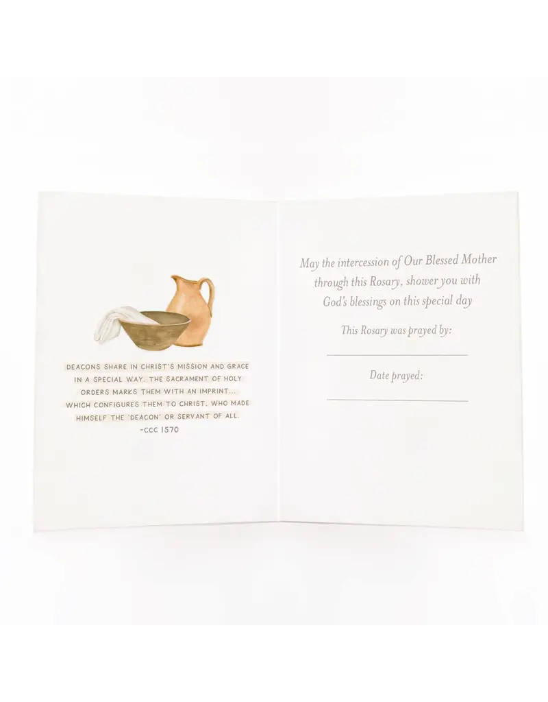 Rosary Card | Sacrament | Diaconate Ordination