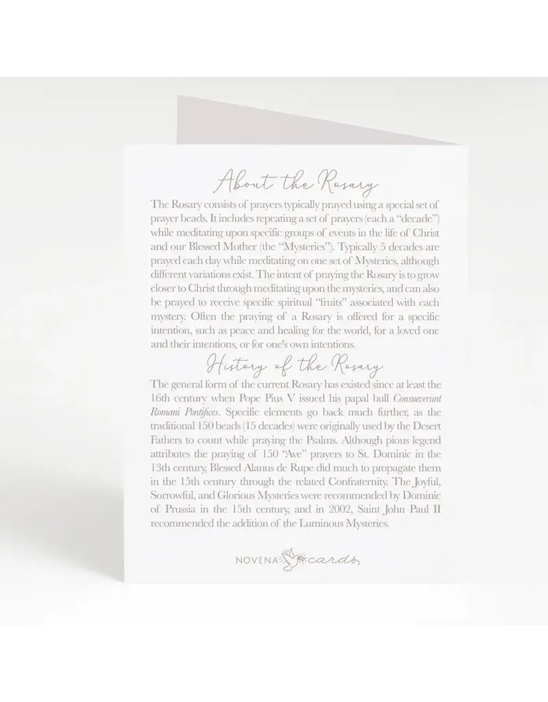 Rosary Card | Graduation | Cap and Confetti