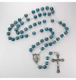 McVan 7mm Blue Wood Rosary
