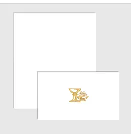 Altar + Home Chalice With Ciborium and Hosts - Folded Notes