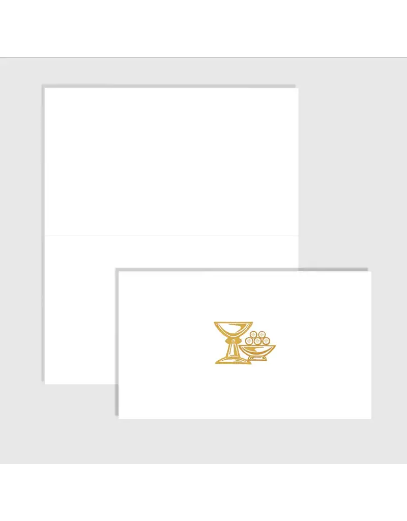 Altar + Home Chalice With Ciborium and Hosts - Folded Notes