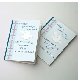 The Printery House Wisdom, Knowledge, Counsel - Confirmation Card