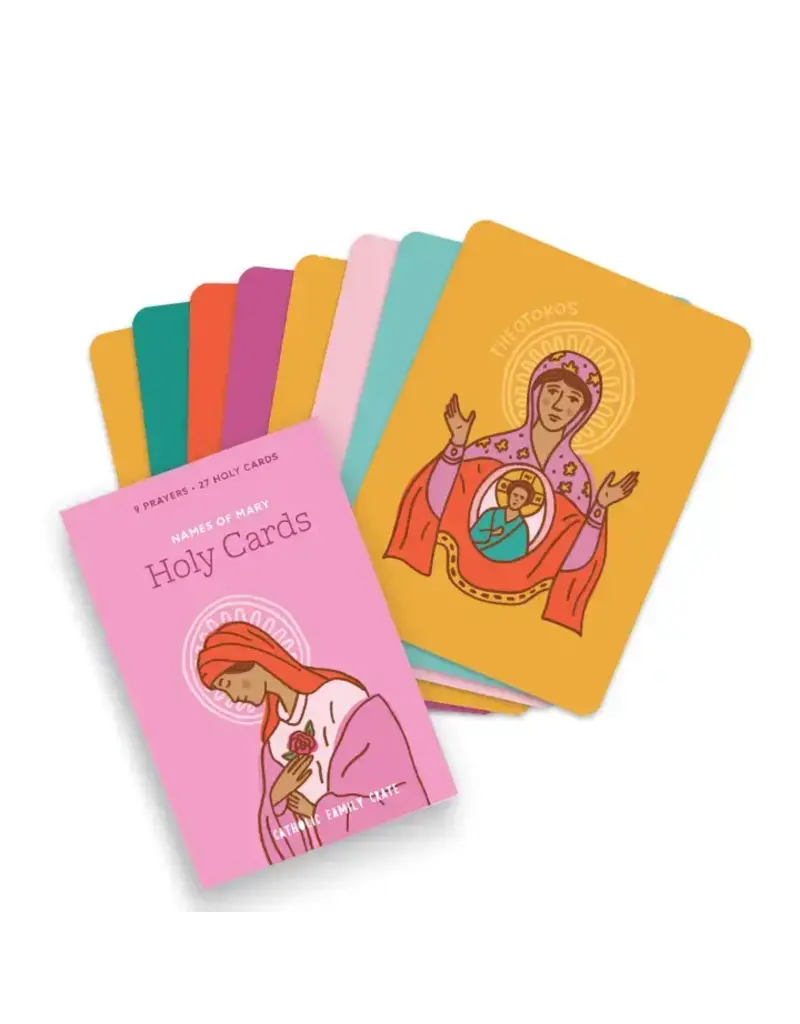 Catholic Family Crate Holy Cards - Marian Pack (28 cards)