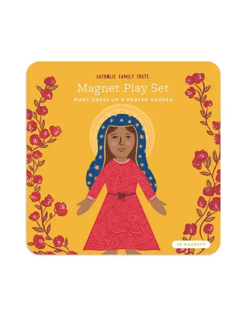 Catholic Family Crate Mary Dress Up Magnet Play Set