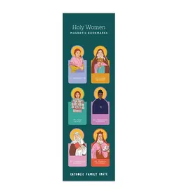 Catholic Family Crate Holy Women Magnetic Bookmarks - 6 Pack